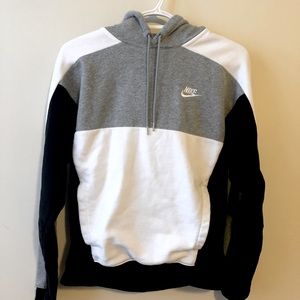 Nike Club Fleece colour blocked hoodie - Size S